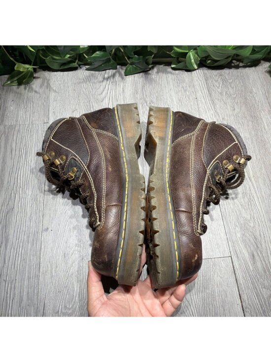 Vtg Dr. Martens 8287 Doc Chunky Grizzly Leather Combat Men’s Boots UK 9 US 10